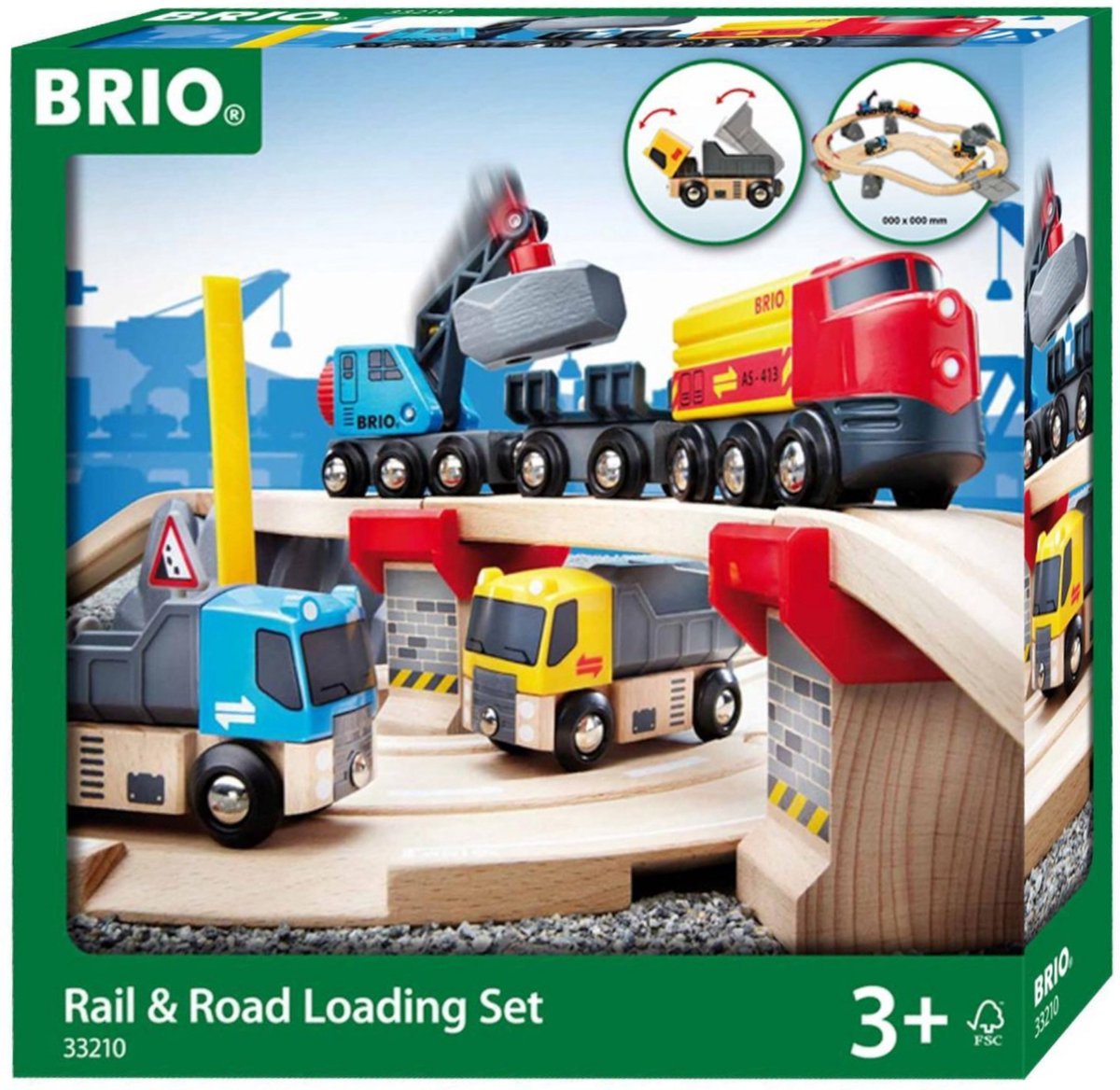 BRIO spoor en weg transportset - 33210