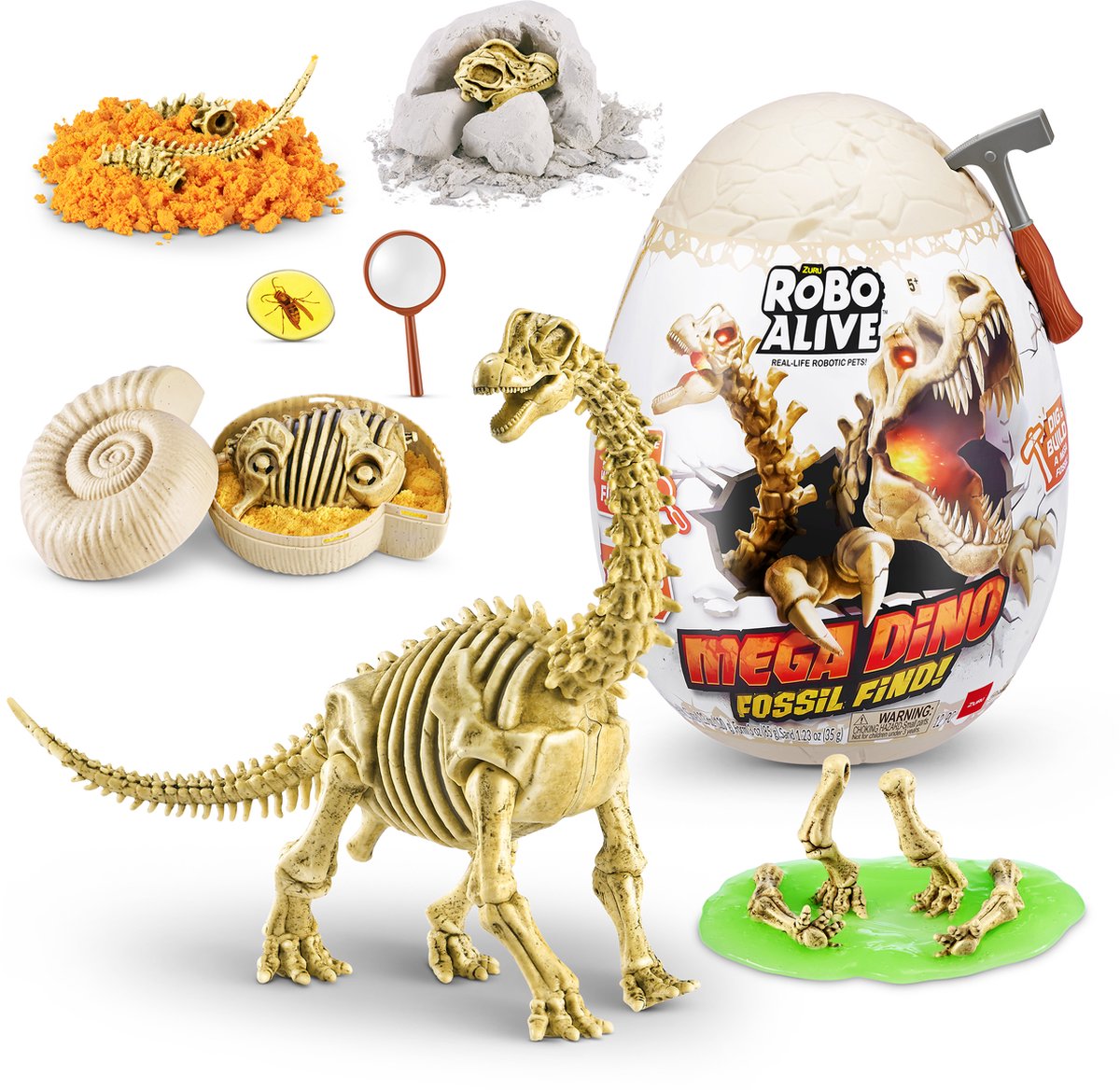 Robo Alive Zuru - - mega dino fossil find - speelgoedrobot - brontosaurs