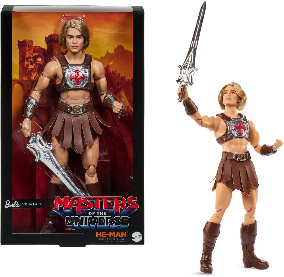 Mattel masters of the universe movie 2026 barbie signature doll he-man 30 cm dolls
