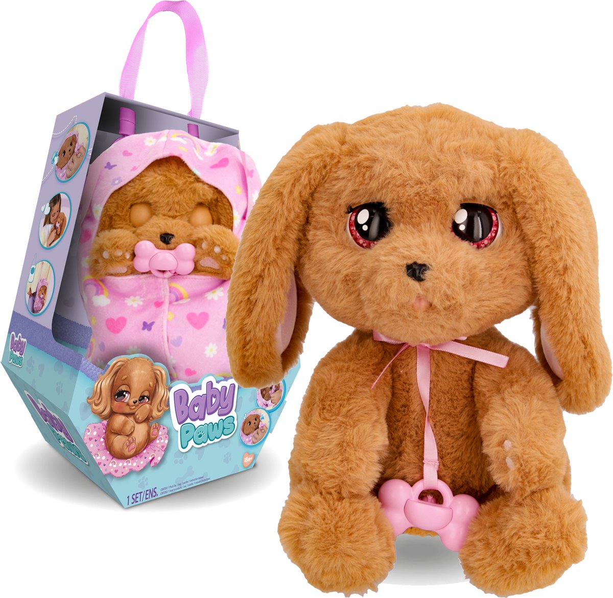 Imc Toys Baby paws hondje cocker - interactieve pluchen knuffel