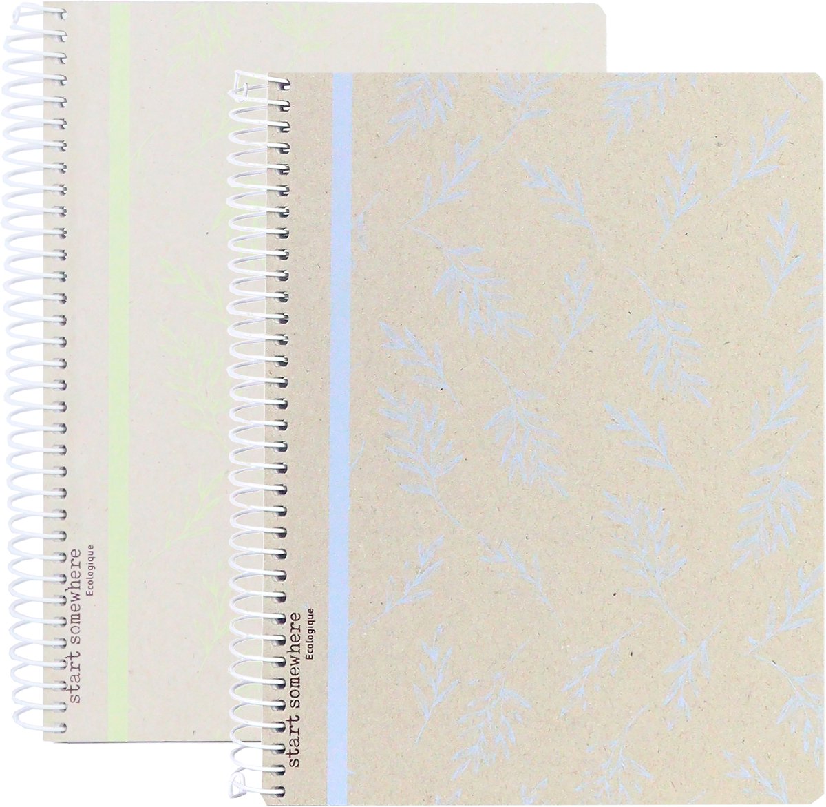 Kangaro spiraalblok - ecologique - formaat a4 - met ruit 5mm - 2 stuks - an-116090-b