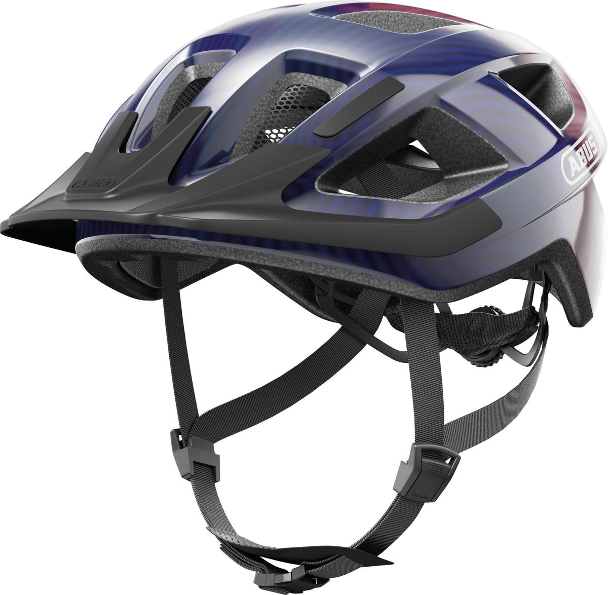 ABUS helm aduro 3.0 led purple waves s 51-55cm