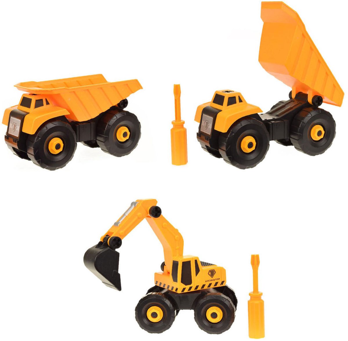 Toi-Toys Vehicool cars trucs constructie werkvoertuig