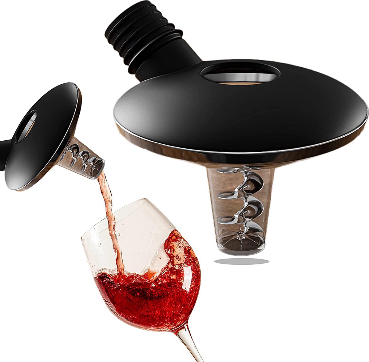 OxyTwister wijn beluchter schenktuit - wijnschenker, decanter en aerator - wijn accessoires voor sommelier