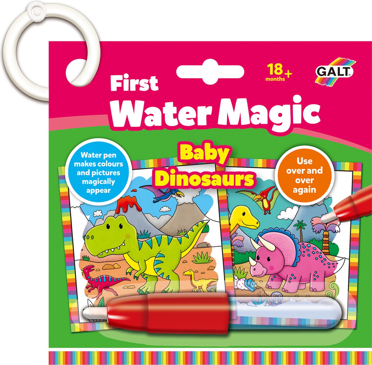 Galt Jumbo - water magic - baby dino's - water kleurboek - kleurboek dreumes - vanaf 1 jaar