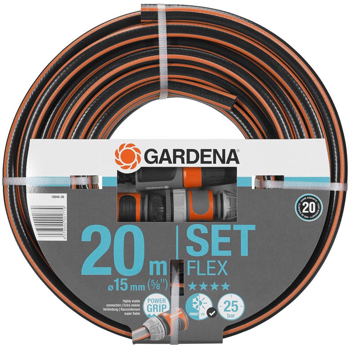 GARDENA comfort flex tuinslang - 15 mm (5 8 ) - 20 m - met accessoires