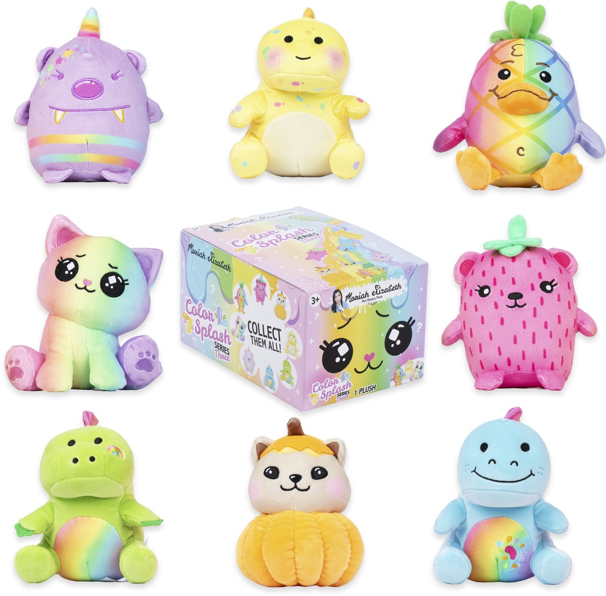 Moriah Elizabeth mystery knuffel - serie 3 color splash, 15cm