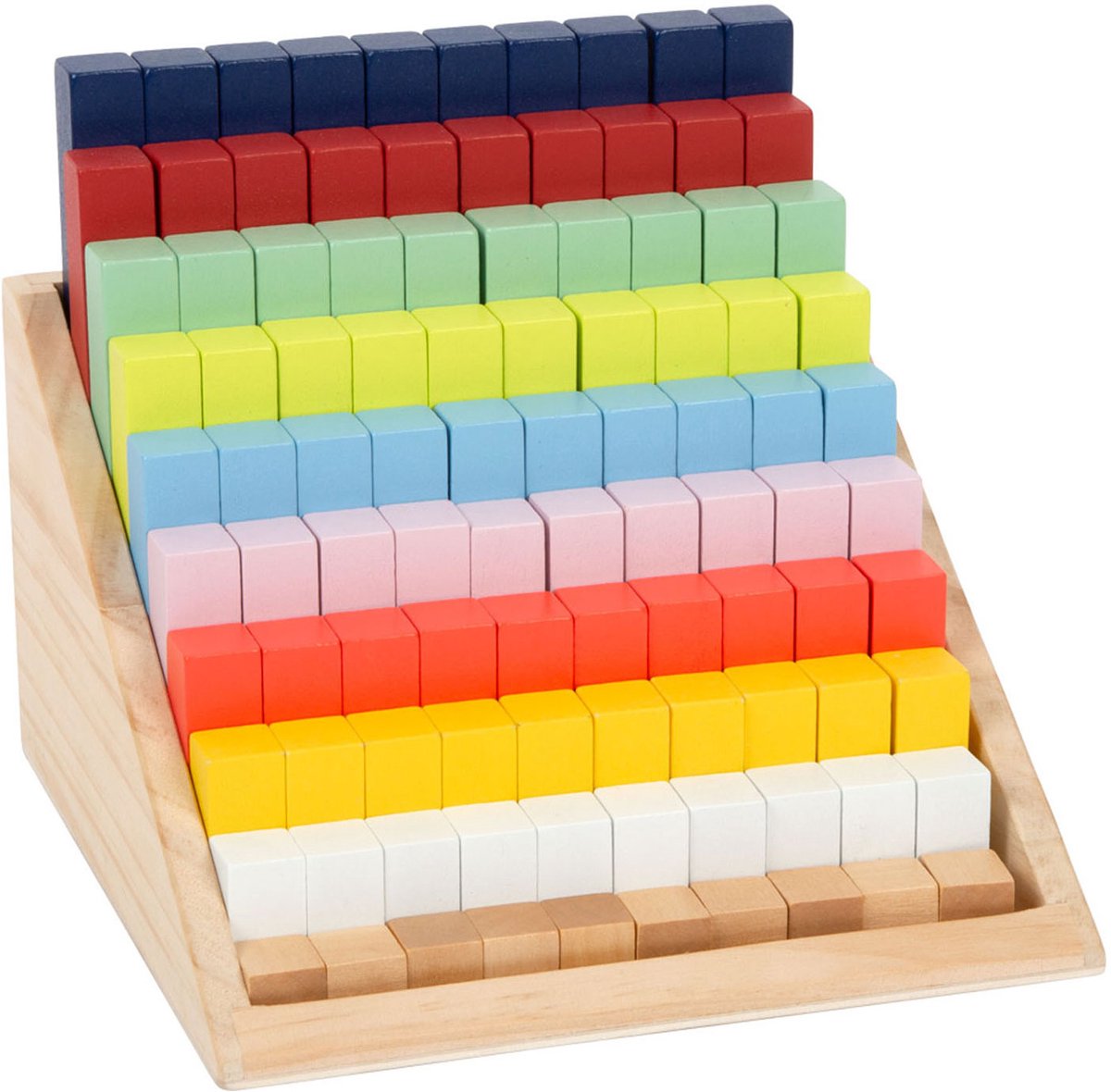 Small Foot - houten rekenblokken in box, 100dlg.
