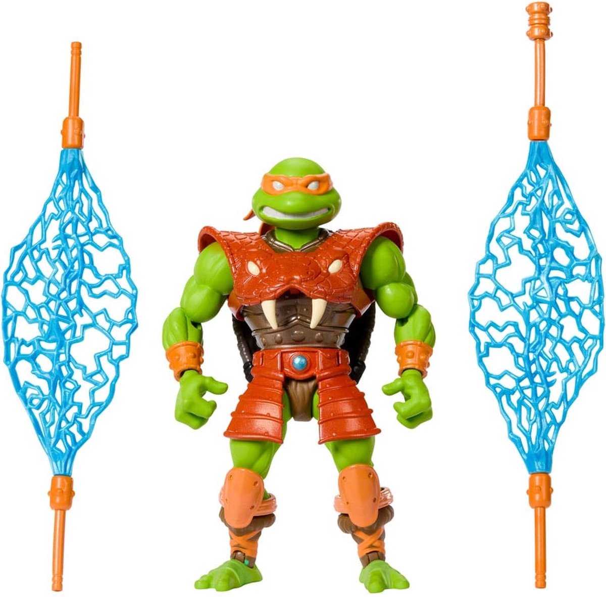Mattel motu x tmnt: turtles of grayskull action figure michelangelo 14 cm action figuur