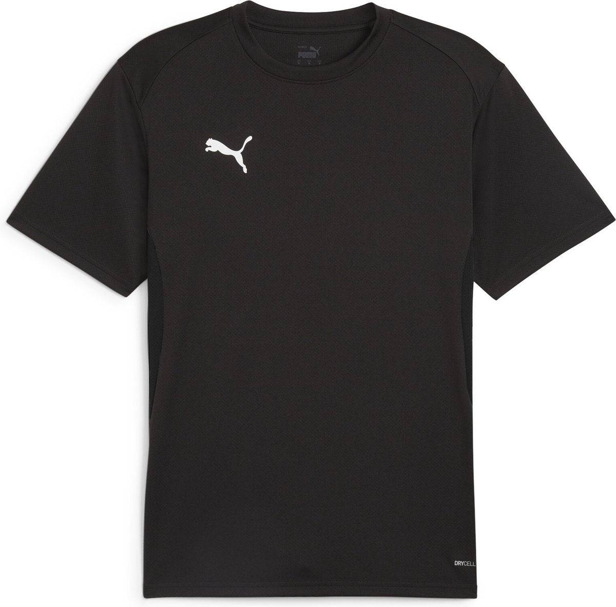 PUMA teamgoal jersey heren sportshirt - black- white-flat dark gray