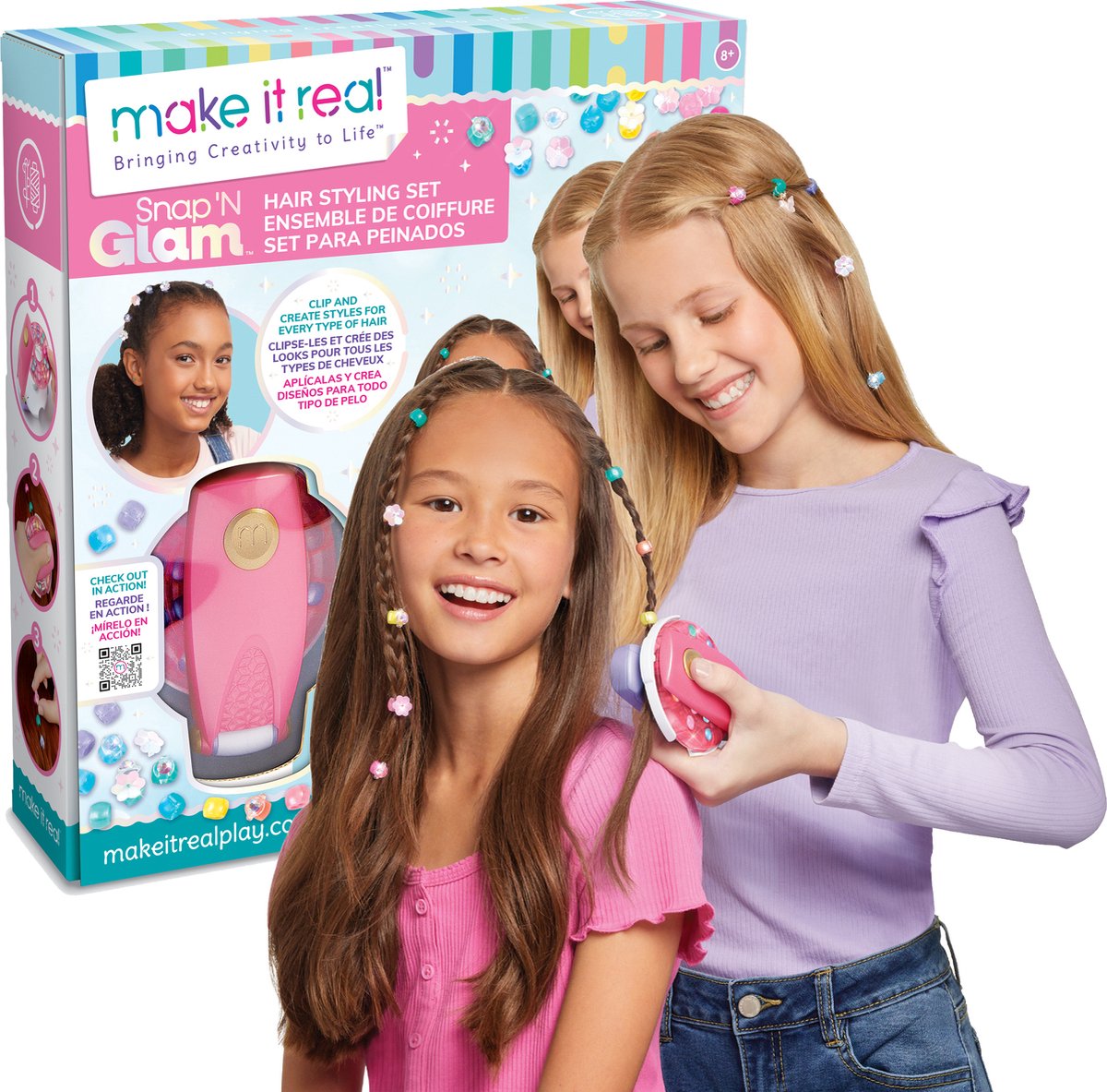 Make It Real versier je haar met kralen en bedels set