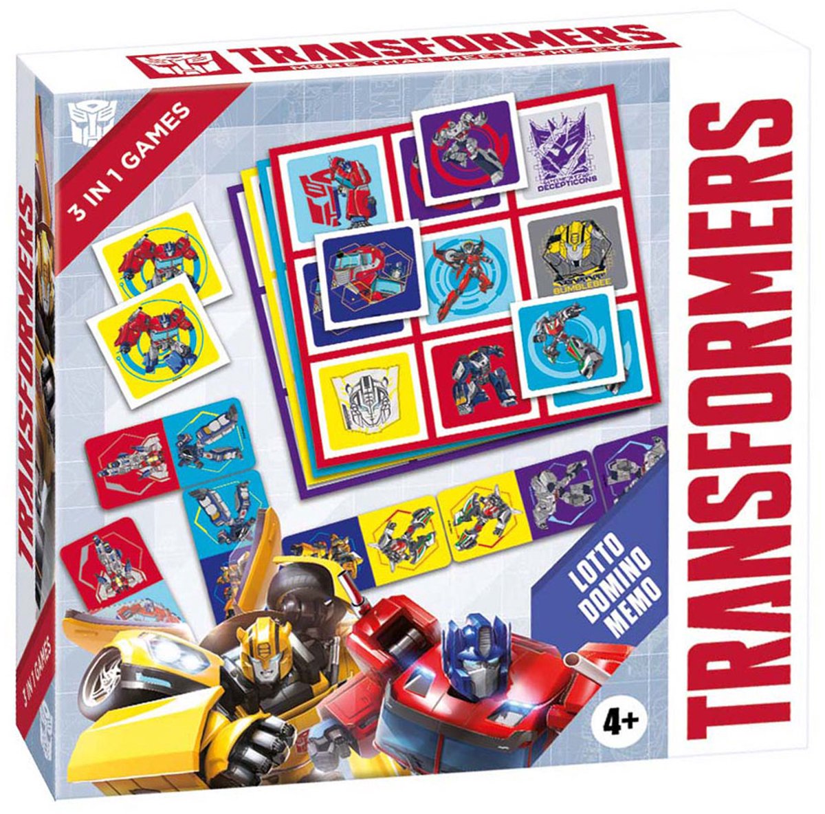 Tactic Transformers 3in1 memo lotto domino