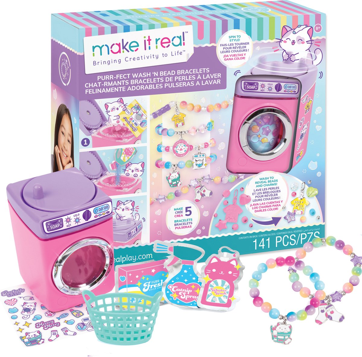 Make It Real Purr-fect wash 'n bead armbanden maken