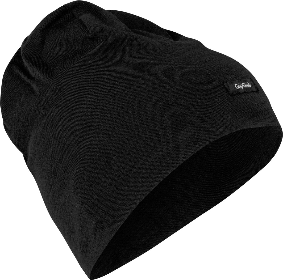 GripGrab - merino blend lichtgewicht fietsmuts winter wielersport beanie - zwart - unisex - maat l