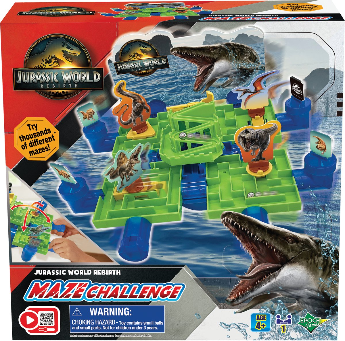EPOCH Games Jurassic world maze game movie