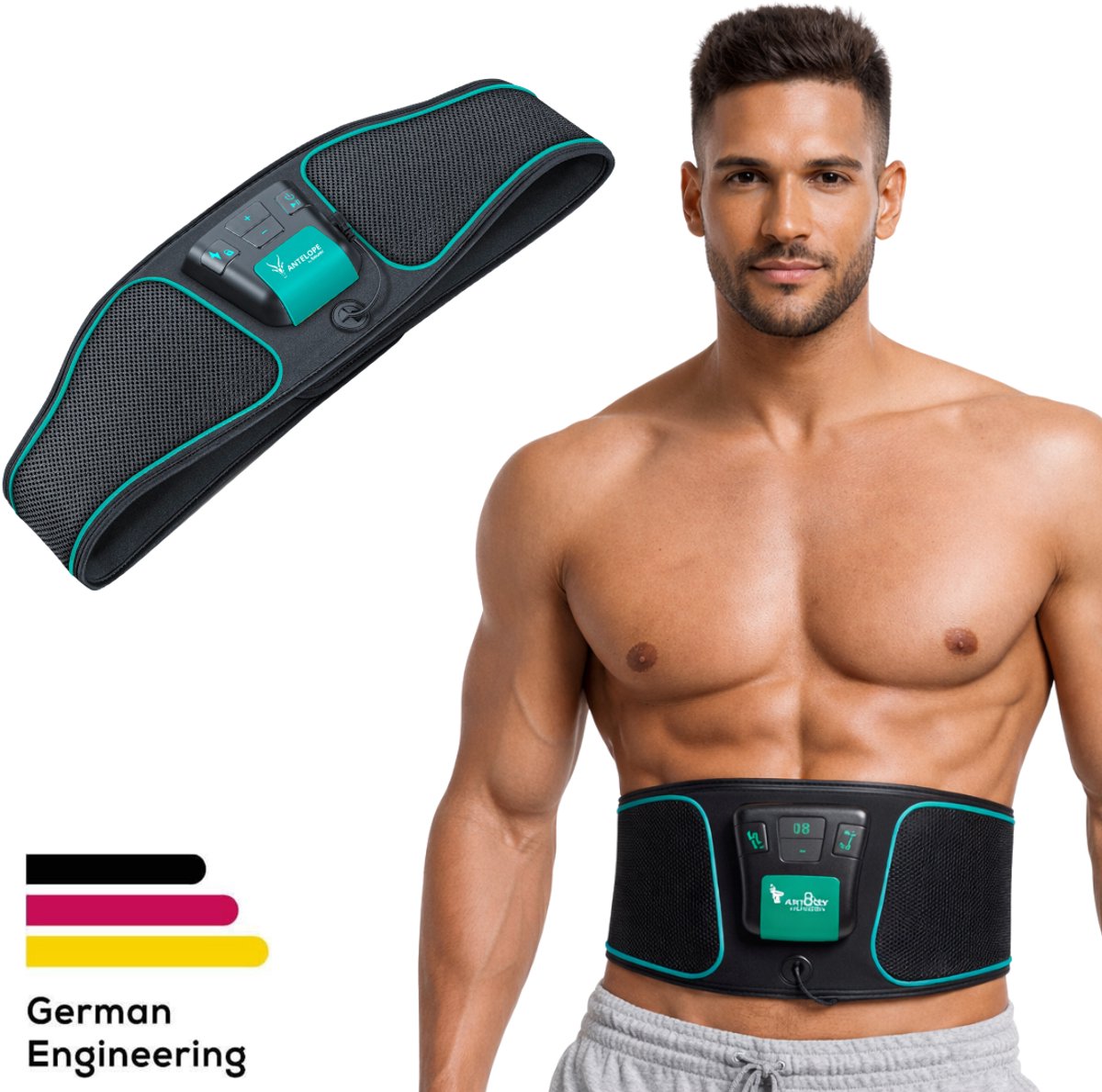 Beurer Antelope corefit i ems trainer – elektrische buikspiertrainer voor spieropbouw vetverbranding – 9 programma’s – instelbare intensiteit – 4 elektroden – afneembare bediening – voor mannen vrouwen – incl. batterijen – 3 jaar garantie