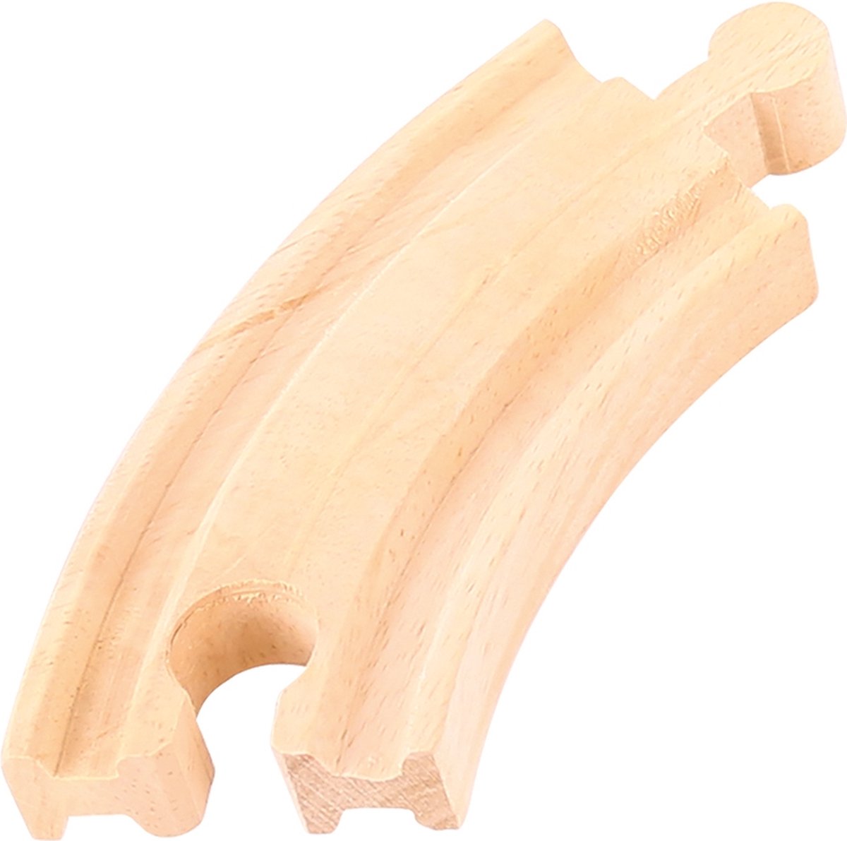 BIGJIGS rail houten treinbaan bochten 4 stuks