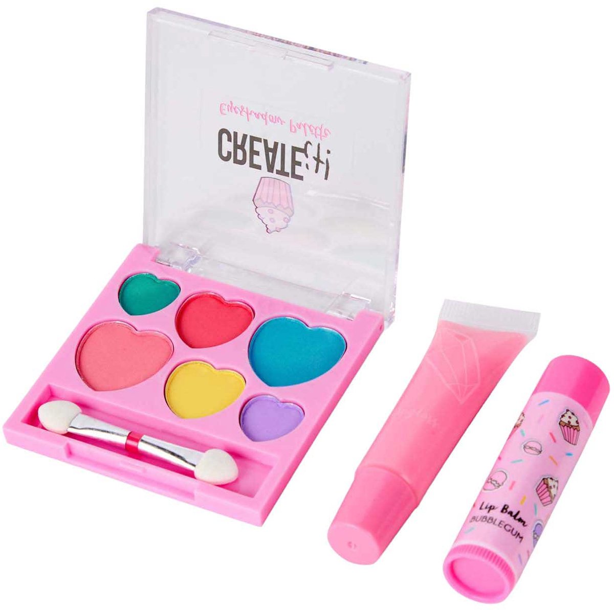 Merkloos Sans Marque Create it! make-up set in fluffy rugtas