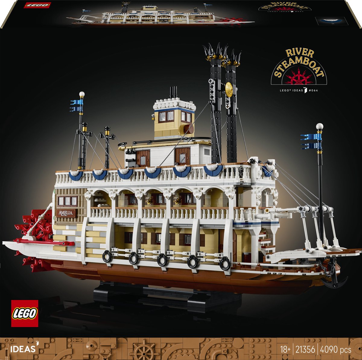 LEGO ideas stoomboot bouwpakket voor volwassenen - 21356