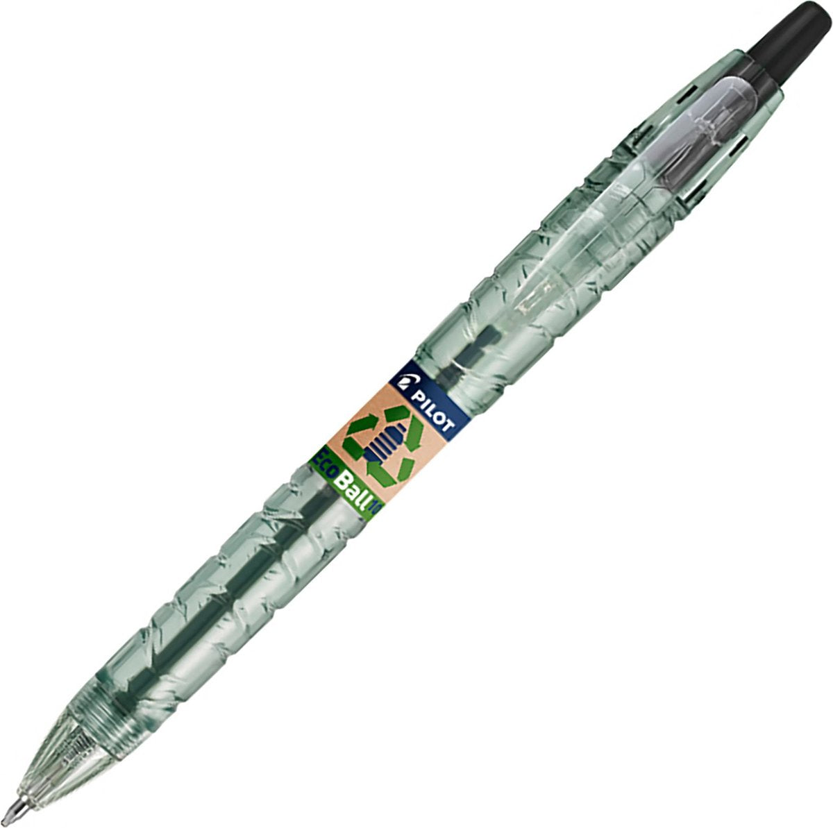 Pilot Balpen begreen b2p ecoball medium zwart | 10 stuks