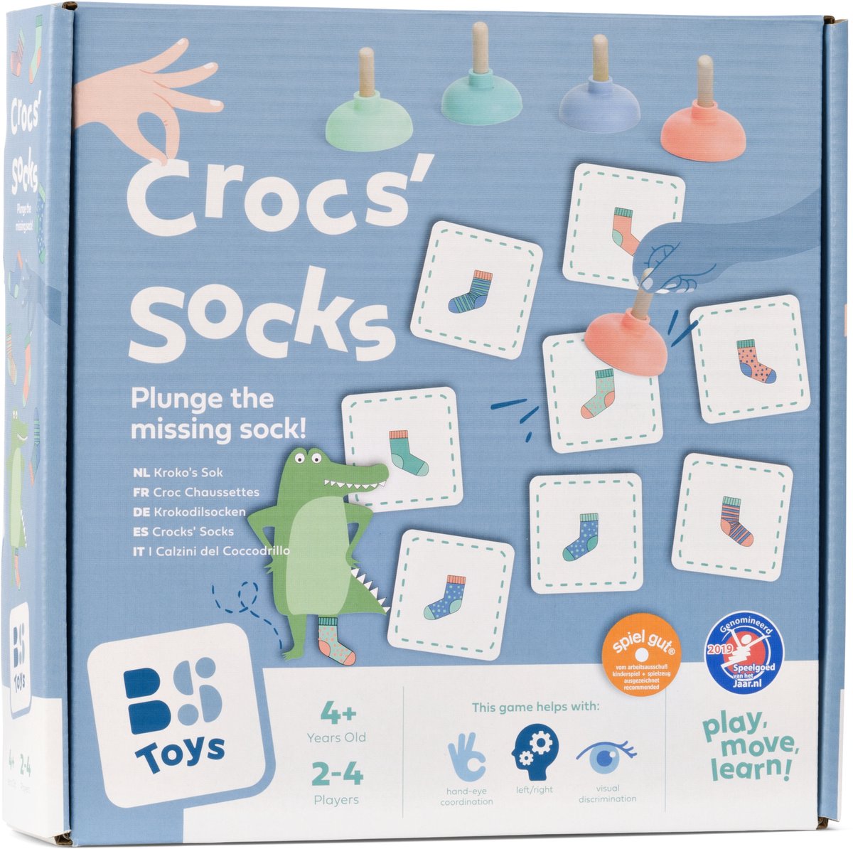 BS Toys kroko's sok memo - kinderspel