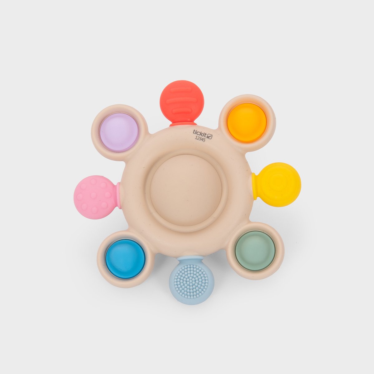 TickIT Silisoft® pop bijtring (regenboog)