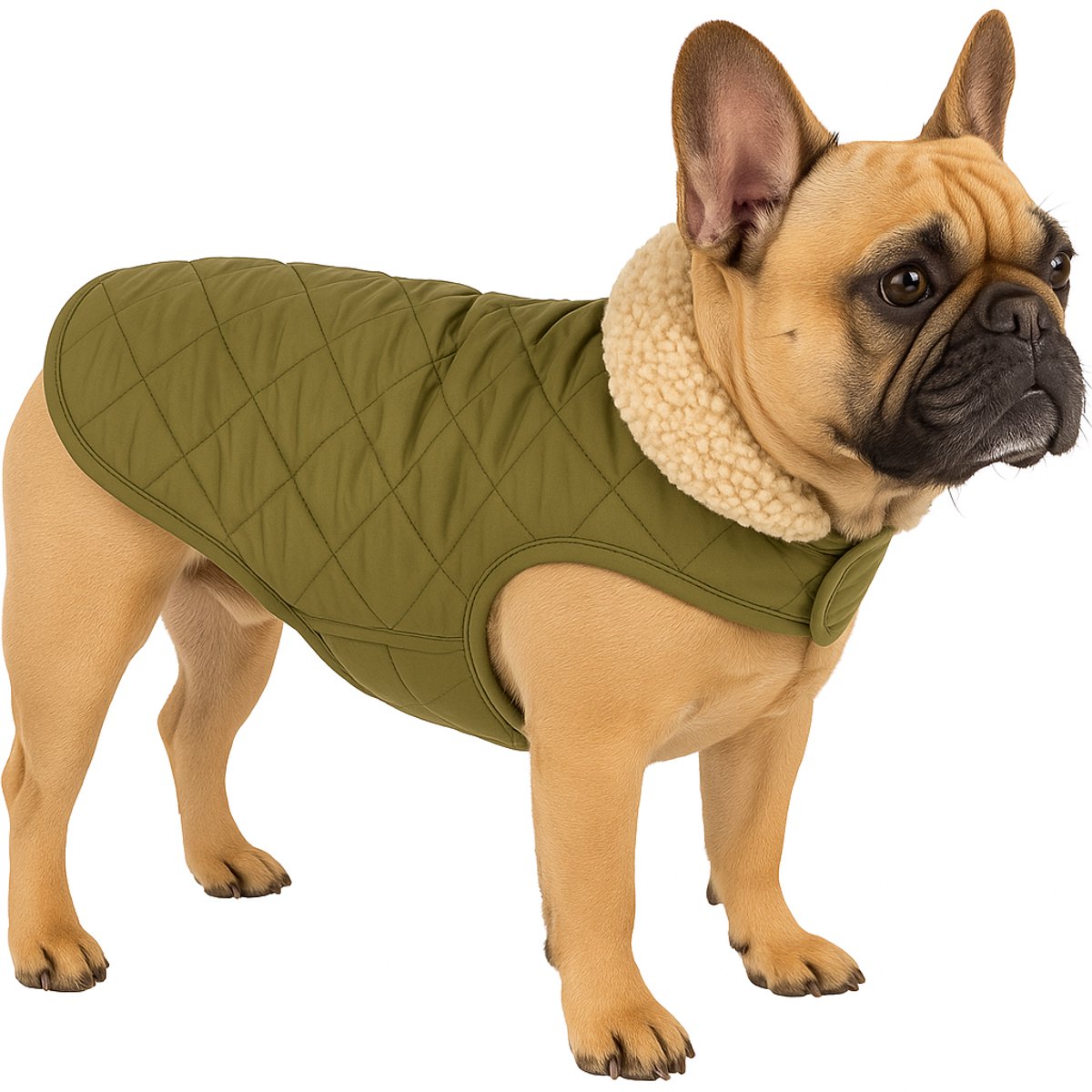 Flamingo Hondenjas – bonnie – honden jas – hondenjasjes winter – hondenjas waterdicht – 35 cm – a:35cm b:34-38cm c:50-54cm – groen