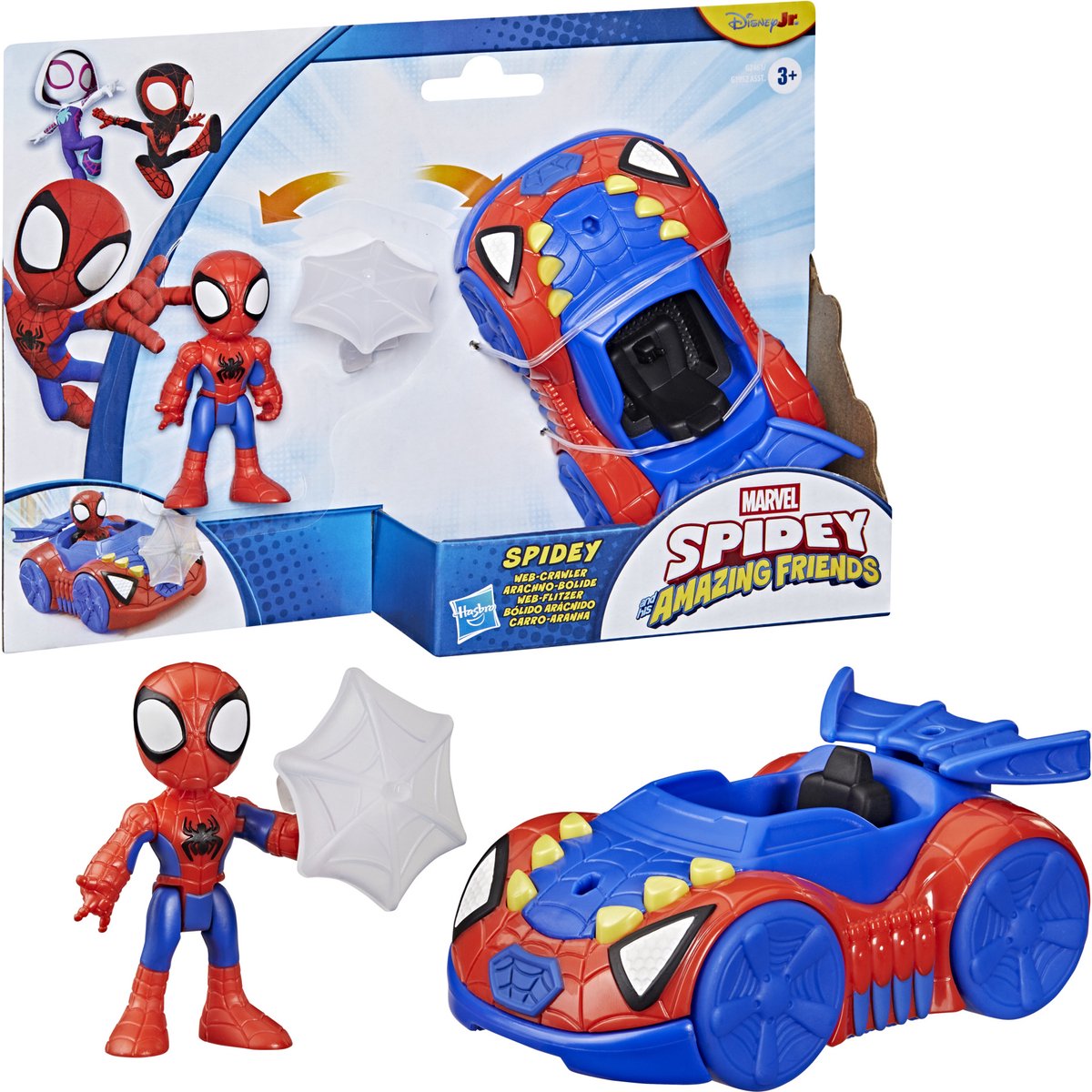 Marvel spidey met spidey web crawler speelgoedauto