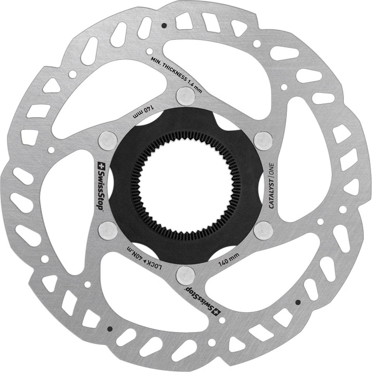 SwissStop catalyst one remschijf - centerlock - 140 mm