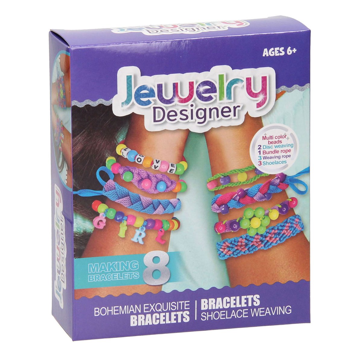 Lobbes Speelgoed BV Lobbes sieraden designer knutselset - creatieve juwelen maken 8 stuks.