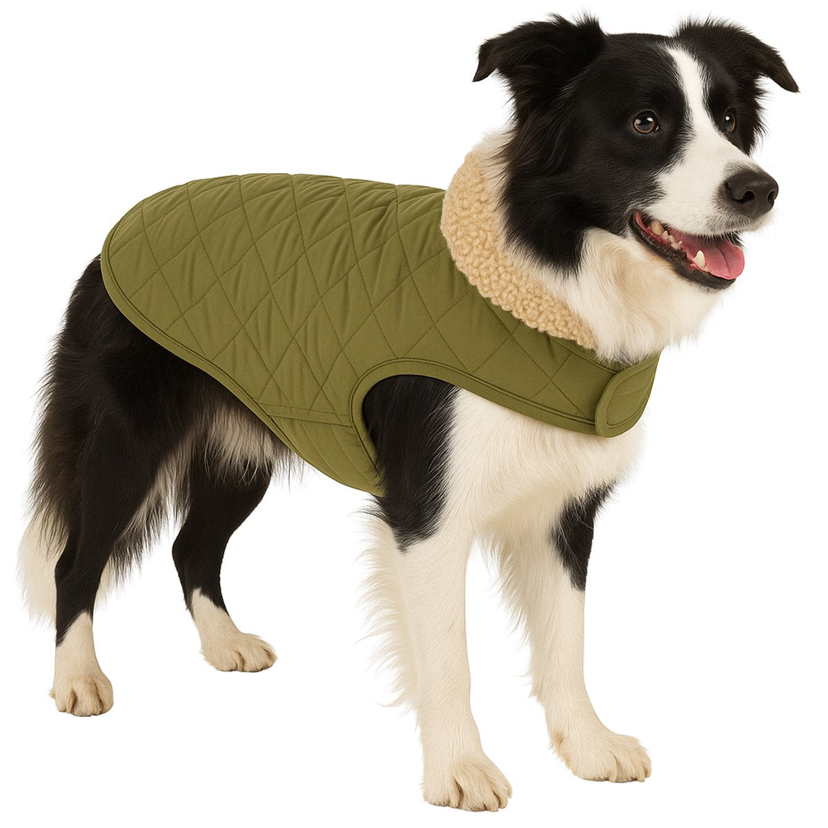 Flamingo Hondenjas – bonnie – honden jas – hondenjasjes winter – hondenjas waterdicht – 50 cm – a:50cm b:38-40cm c:62-68cm – groen