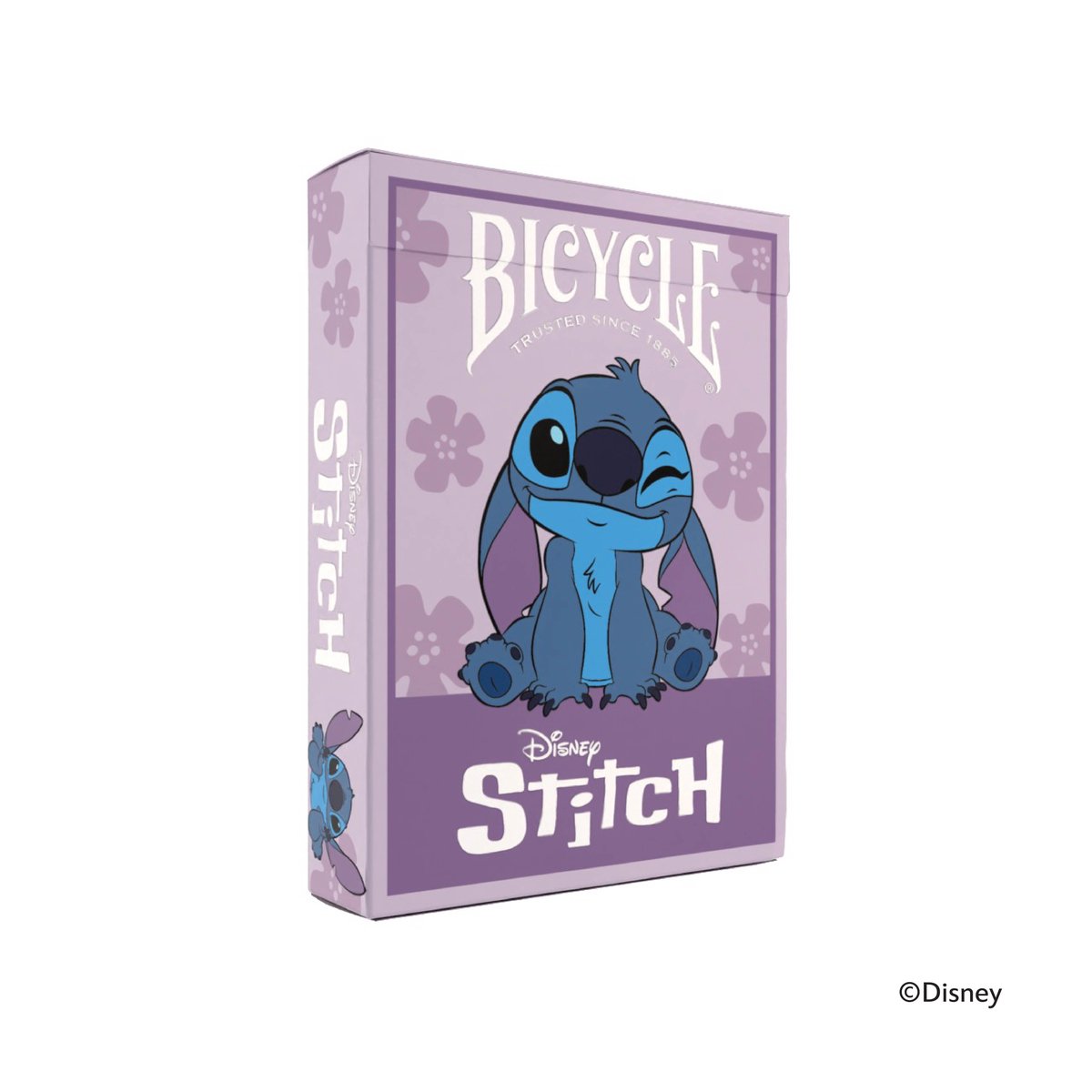 Bicycle ® disney stitch purple - premium speelkaarten - officieel gelicentieerd - unieke designs