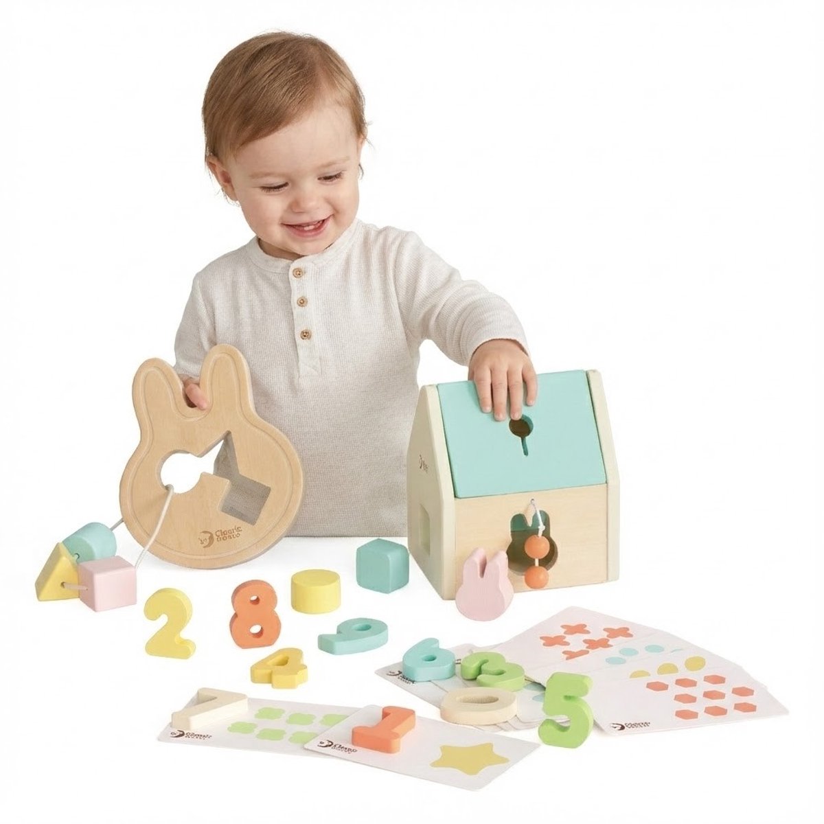 Lobbes Speelgoed BV Classic world baby hello speelgoed box 12-18 maanden