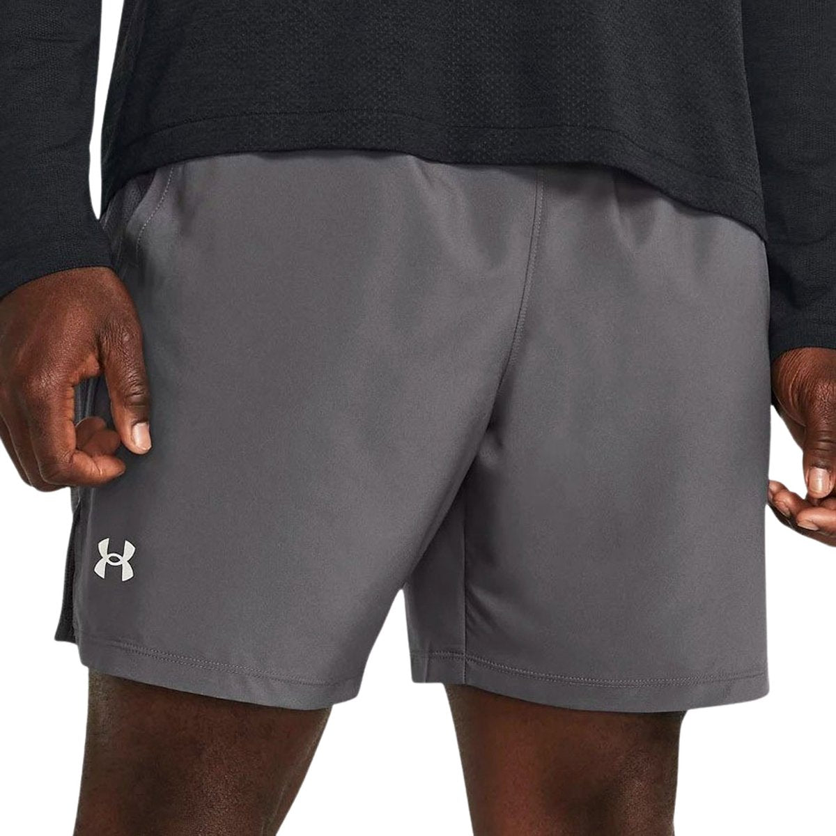 Under Armour ua launch 7'' shorts heren sportbroek - grijs - wit