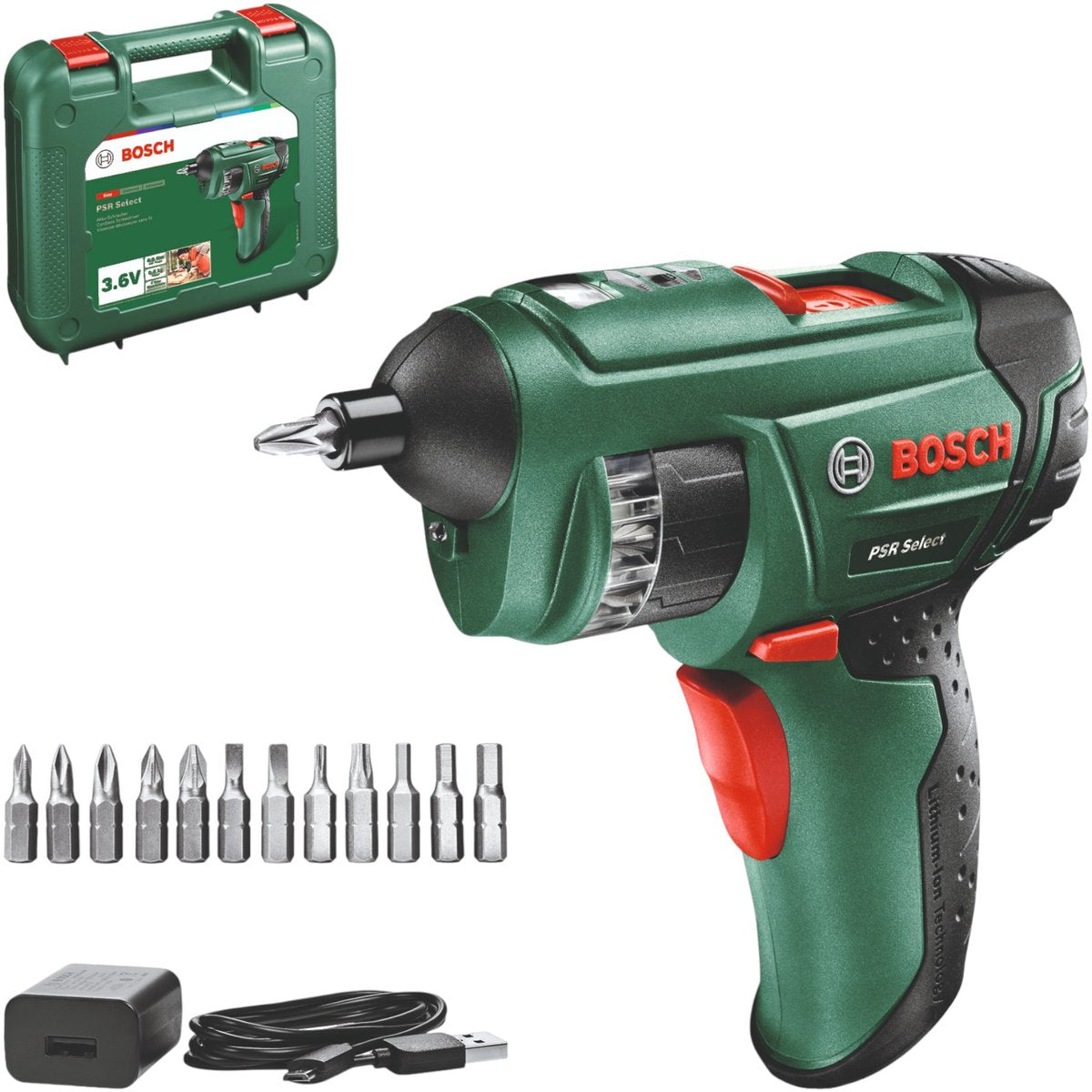 Bosch Grün Bosch psr select accuschroevendraaier - 3.6 v