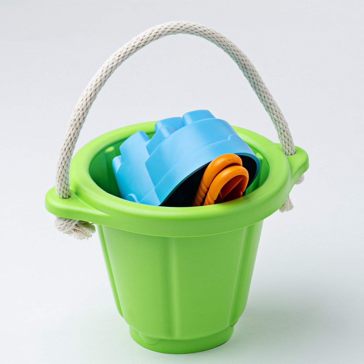 Green Toys Setje met emmer, hark en schep - groen