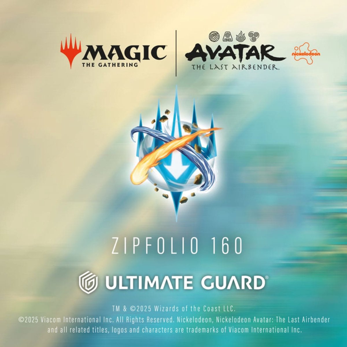 Ultimate Guard zipfolio 160 xenoskin magic: the gathering | avatar: the last airbender - white mana card binders sheets