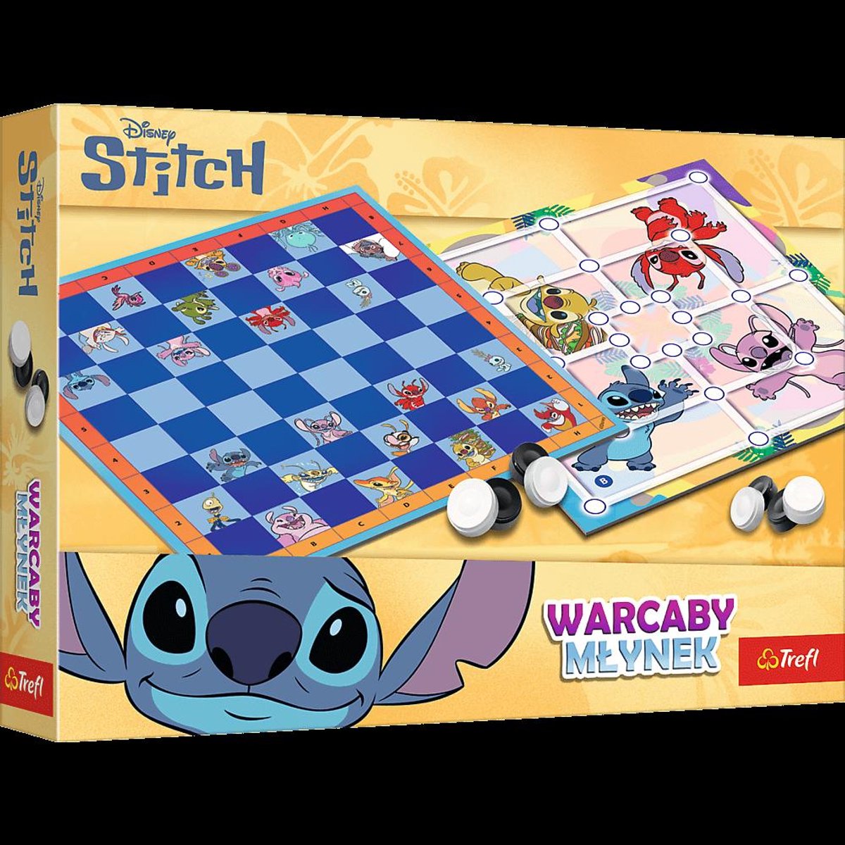 Trefl Warcaby młynek lilo stitch