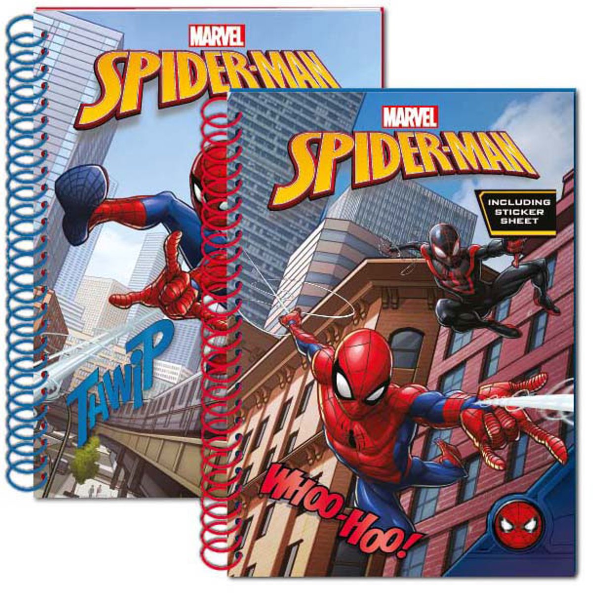 Merkloos Sans Marque Spiderman glitter notitieboek - kleurrijk speelgoed notitieboek voor kinderen.