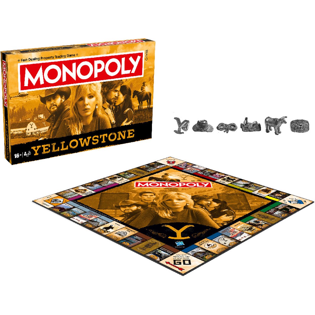 Winning Moves monopoly - bordspel - yellowstone - engels