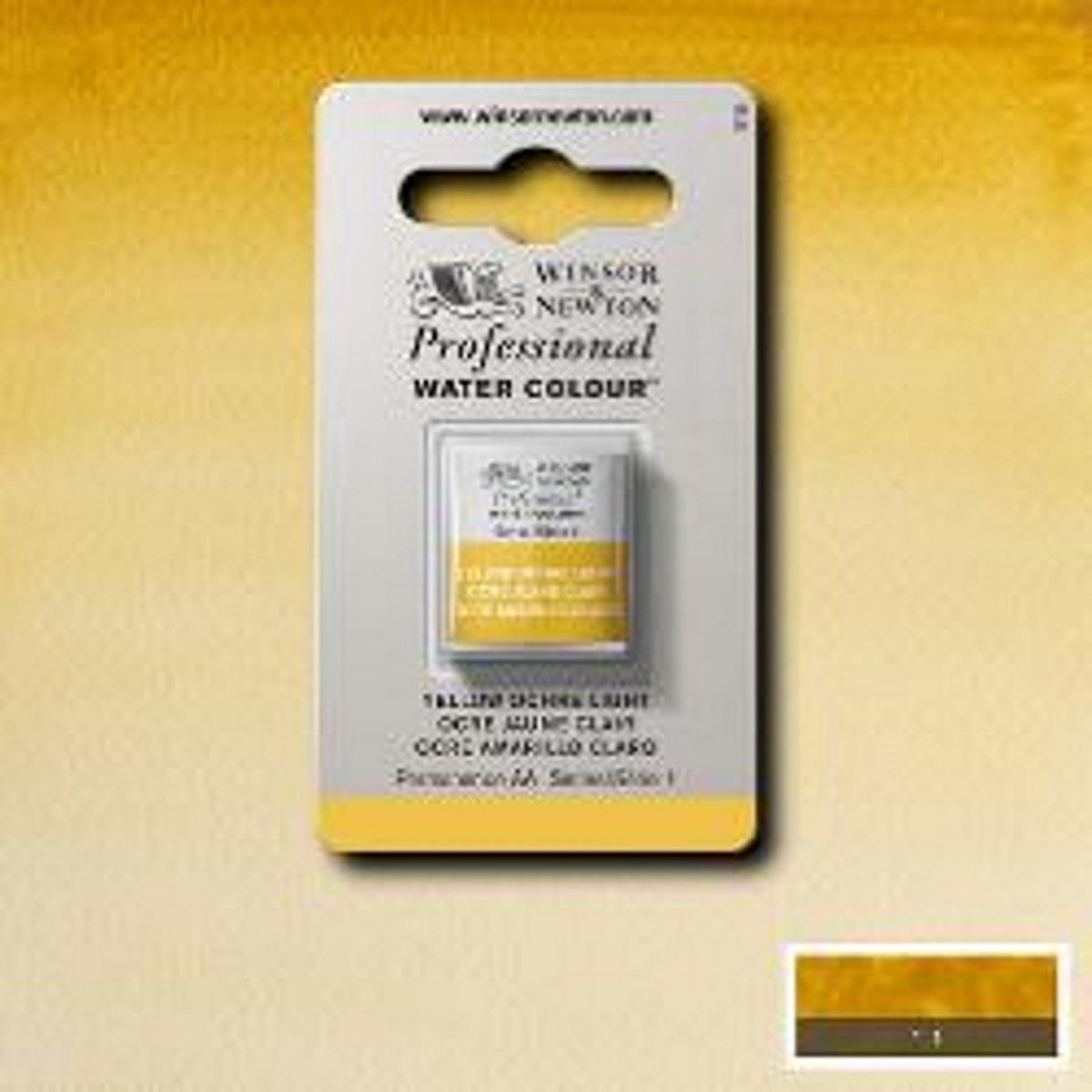 Winsor Newton professionele aquarelverf halve nap winsor yellow ochre light