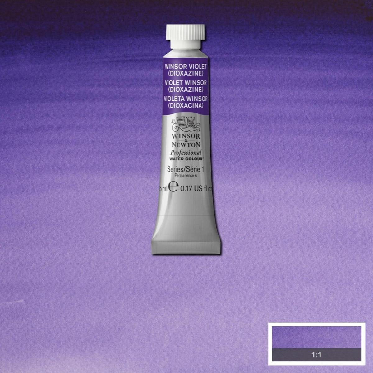 Winsor Newton professional watercolour watergedragen verf violet 5 ml koker 1 stuk(s)