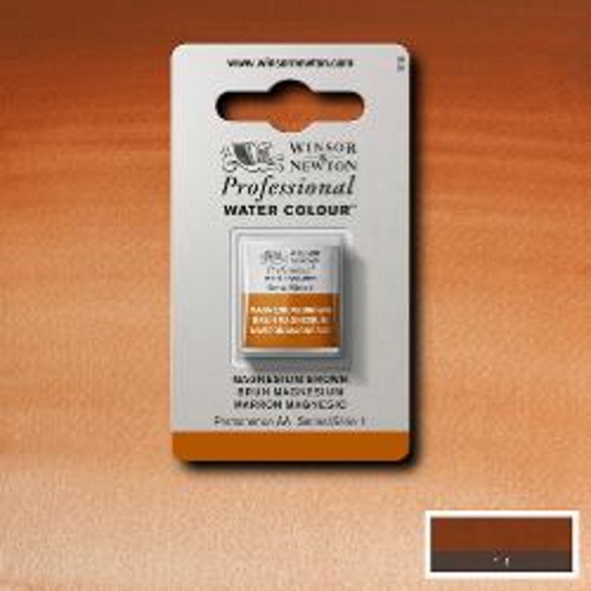Winsor Newton professionele aquarelverf halve nap winsor magnesium brown
