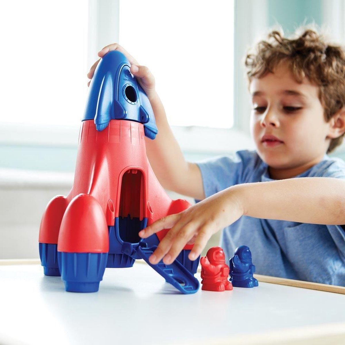 Green Toys Speelgoed Speelgoed raket blauw - green toys
