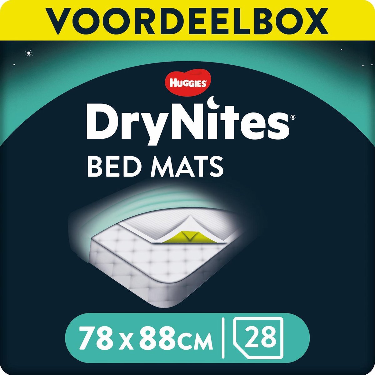 DryNites Huggies matrasbeschermers - 28 stuks (78x88cm) - extra absorberend - voordeelverpakking