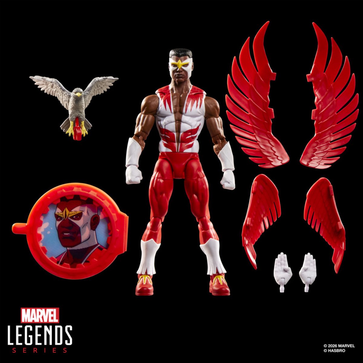 Marvel legends series secret wars ’s falcon, captain america comics collectible 6 inch action figure