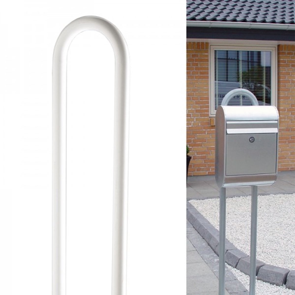 Allux Brievenbusstatief 1007 wit
