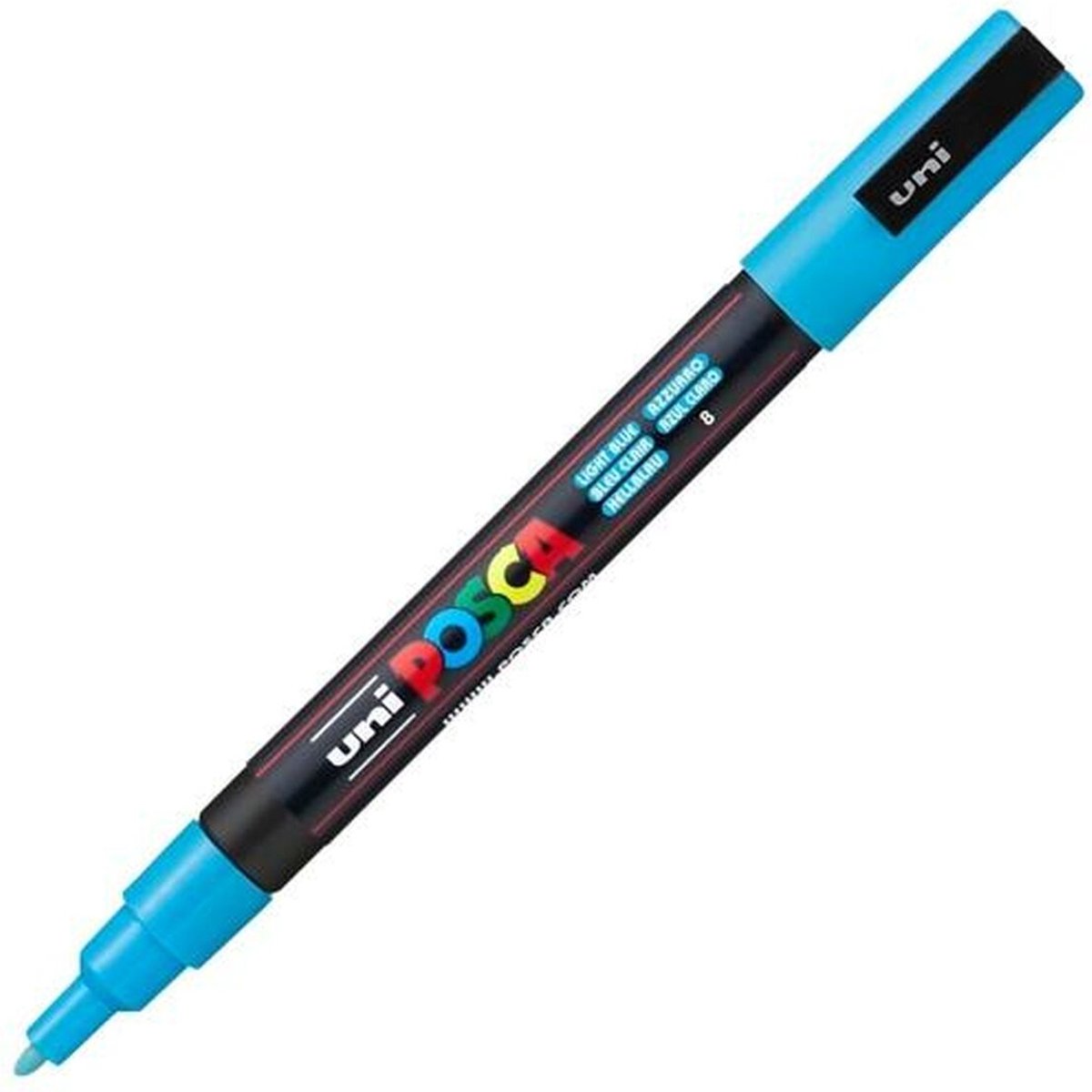 Posca Markeerstift pc-3m licht blauw 6 stuks