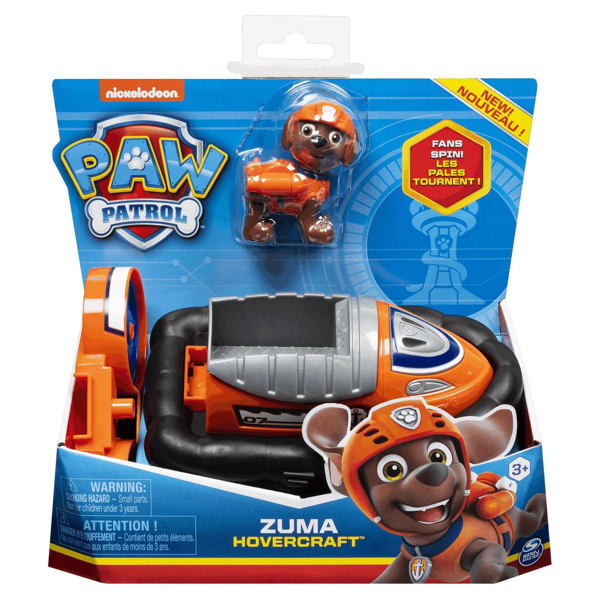 PAW Patrol - zuma's hovercraft - speelgoedauto met speelfiguur