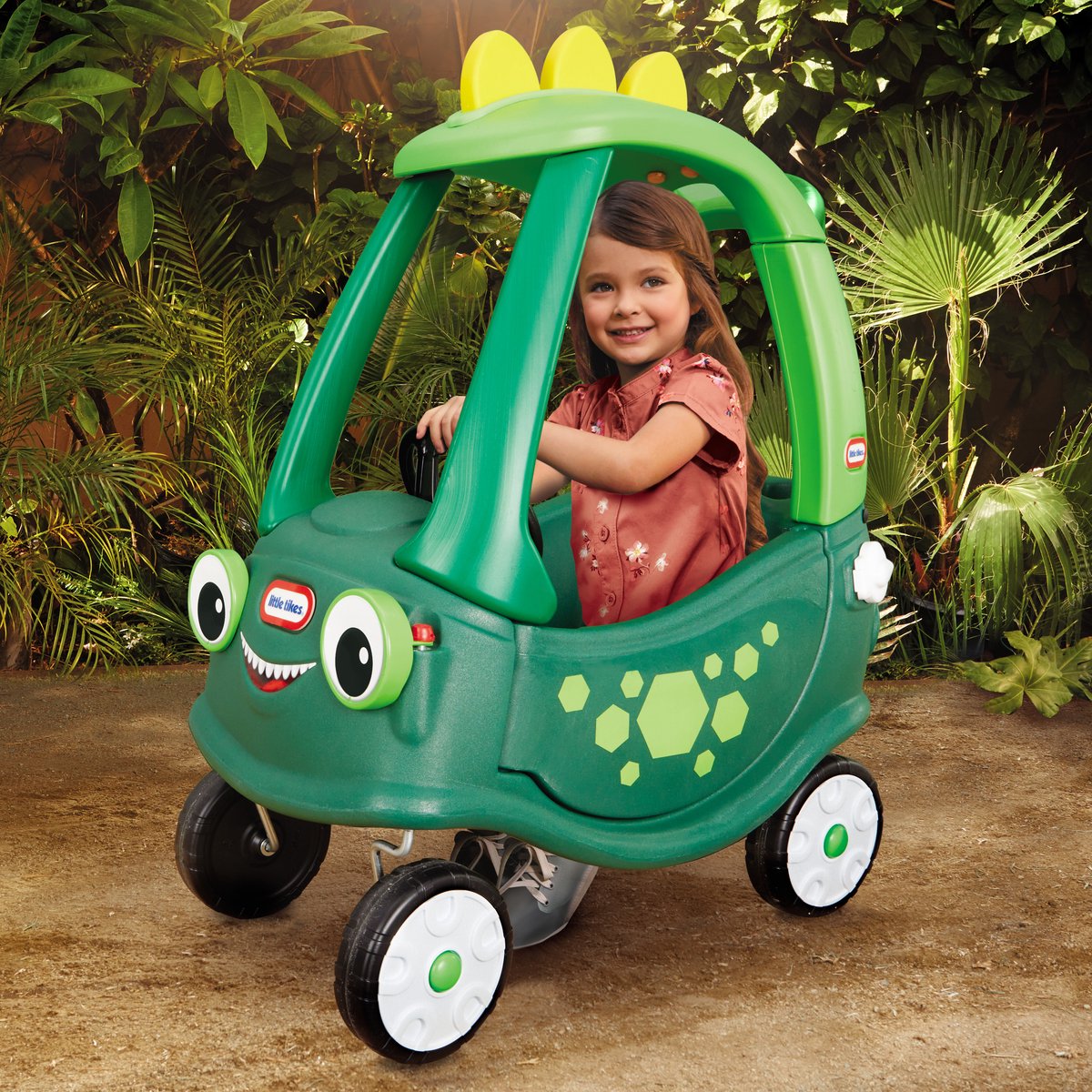 Little Tikes cozy coupe dino loopauto - groen